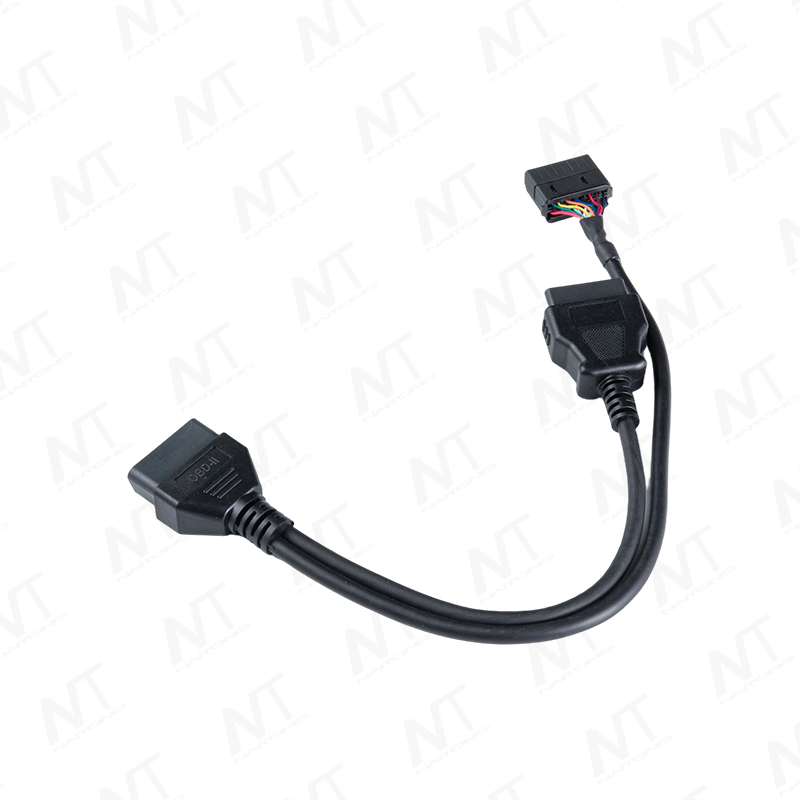 Диагностический Y-образный кабель OBD2 «папа-мама»