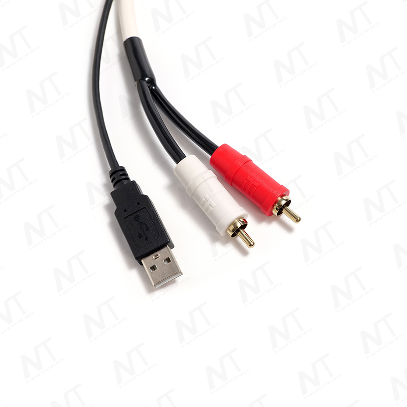 Встроенный в автомобиль/морскую среду жгут проводов USB+3,5 мм аудио+RCA аудио/жгут проводов RCA