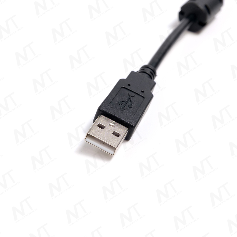 Двойной ферритовый кольцевой USB-кабель для передачи данных EMI «папа-папа»