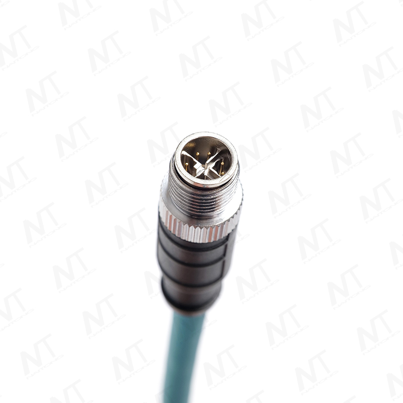 Кольцевой промышленный кабель Ethernet RJ45-M12 / Кабель медицинского оборудования