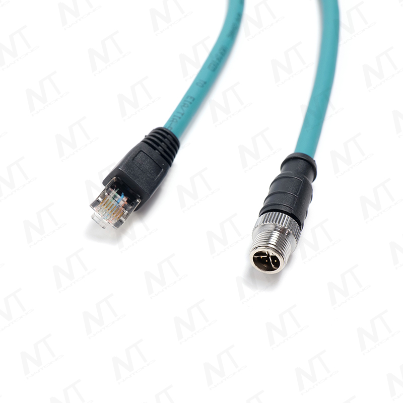 Кольцевой промышленный кабель Ethernet RJ45-M12 / Кабель медицинского оборудования