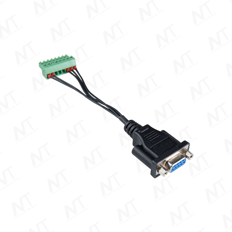 Последовательный порт DB9 на порт Ethernet RJ45 / кабель постоянного тока 5525 Female / жгут проводов Large DIN Male