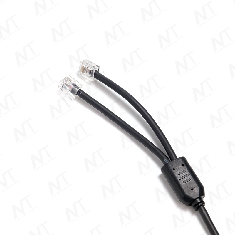 MOLEX5557 6-контактный штекерный разъем для двух проводов распределения сигнала умного дома RJ11 1-к-2