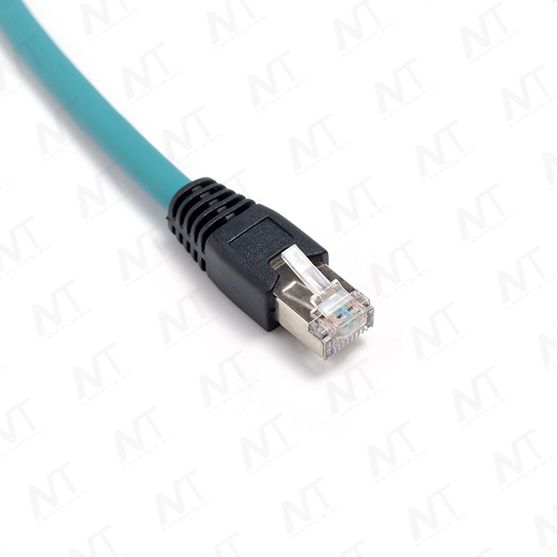 Жгут проводов для промышленных медицинских устройств Ethernet (круглая авиационная вилка RJ45–M12)